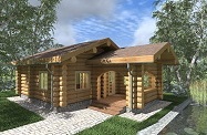 Проект одноэтажной бани 51 кв.м. Проект одноэтажной бани 51 кв.м.